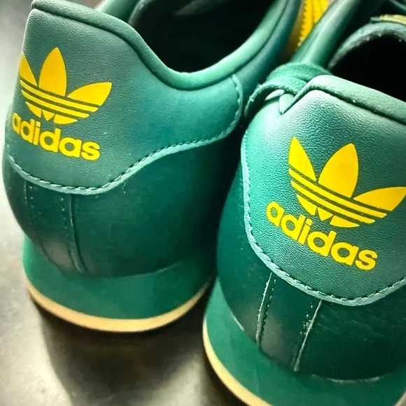 Adidas Kid’s Samba Green and Yellow Sneakers - Picture 6 of 8